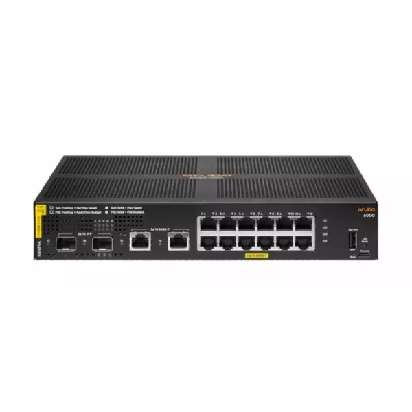 Aruba 6000 12G Port CL4 2SFP 139W Switch R8N89A - 1