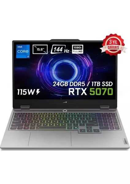 Lenovo LOQ i7-13650HX 24 GB 1 TB RTX5070 15.6"W11PRO 83JE00EWTR-02 - 4